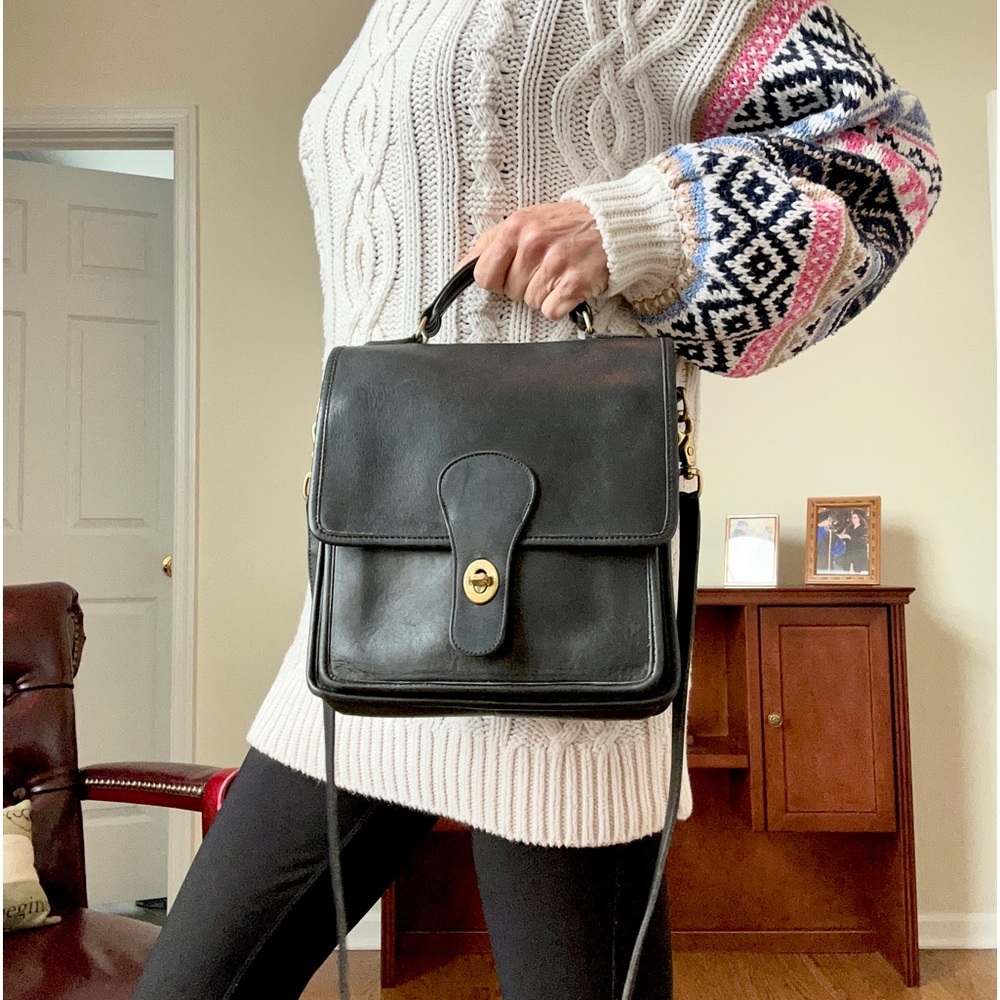 FINAL DISCOUNT* Coach Vintage Top Handle Leather Station Bag - Picture 7 of 13